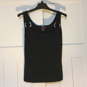 Black Tanktop with Ring Straps